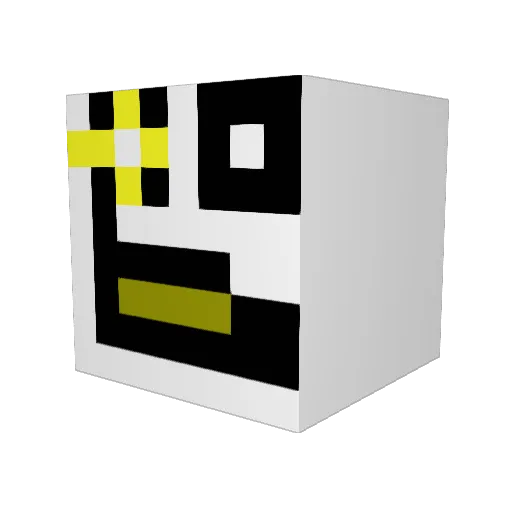 QueColaIsBest Minecraft avatar head, 3D render
