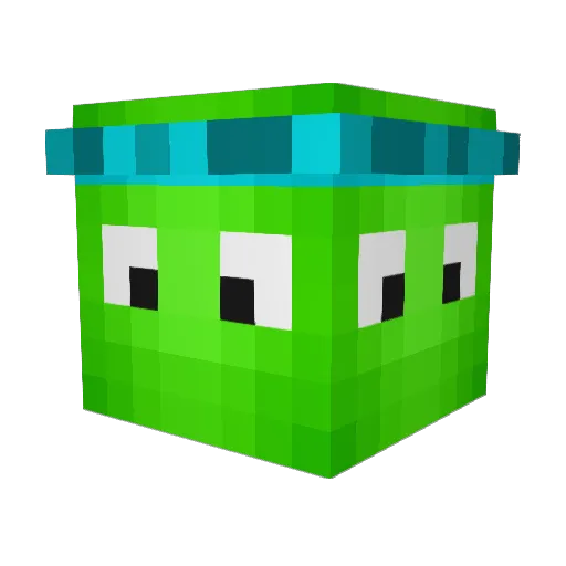 QuePavadas Minecraft avatar head, 3D render