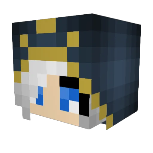 Queasy_Monkey Minecraft avatar head, 3D render