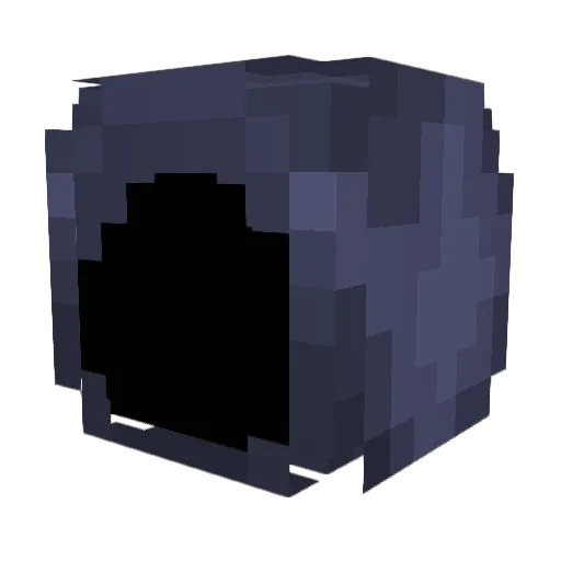 Queazied Minecraft avatar head, 3D render