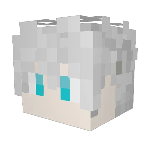 Quebec233 Minecraft avatar head, 3D render