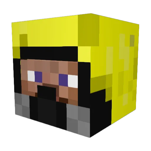QuedateEnCasaCTM Minecraft avatar head, 3D render