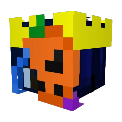 Quedoxx Minecraft avatar head, 3D render