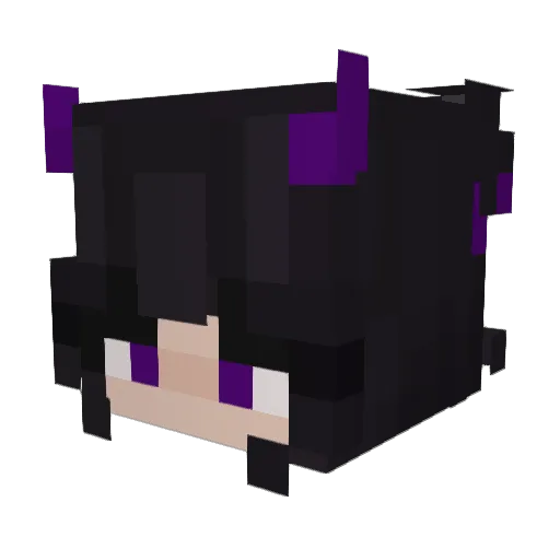 QueeNoe_ITAXx Minecraft avatar head, 3D render