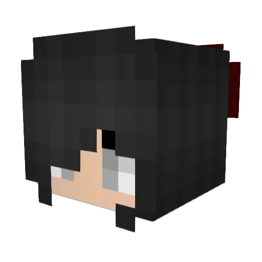 Queen0fHeartz0 Minecraft avatar head, 3D render