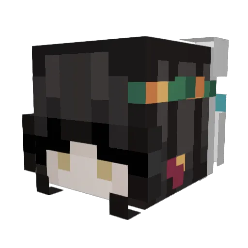 Queen987654 Minecraft avatar head, 3D render