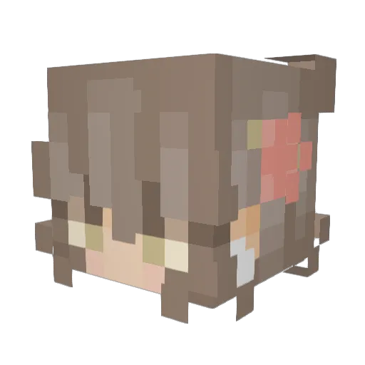 QueenAiza123 Minecraft avatar head, 3D render