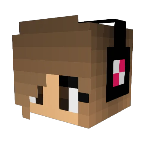 QueenAlice12 Minecraft avatar head, 3D render