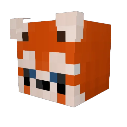QueenAmber1111 Minecraft avatar head, 3D render