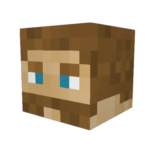 QueenAnt9 Minecraft avatar head, 3D render