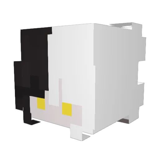 QueenAtri Minecraft avatar head, 3D render