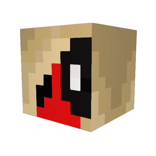 QueenAwesome15 Minecraft avatar head, 3D render