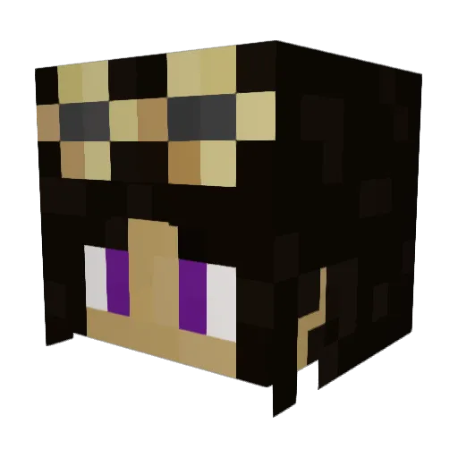 QueenBeanQuinn Minecraft avatar head, 3D render