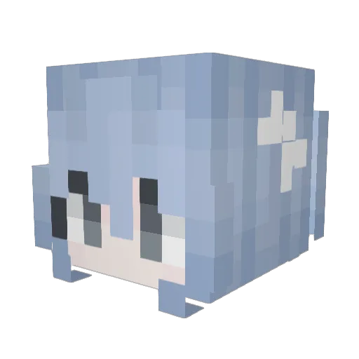 QueenBee1022 Minecraft avatar head, 3D render