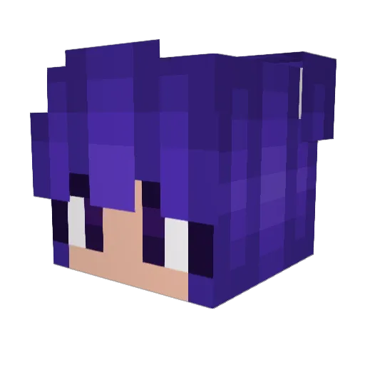 QueenDragonberry Minecraft avatar head, 3D render