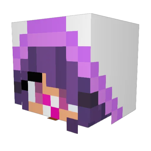 QueenElizibith Minecraft avatar head, 3D render