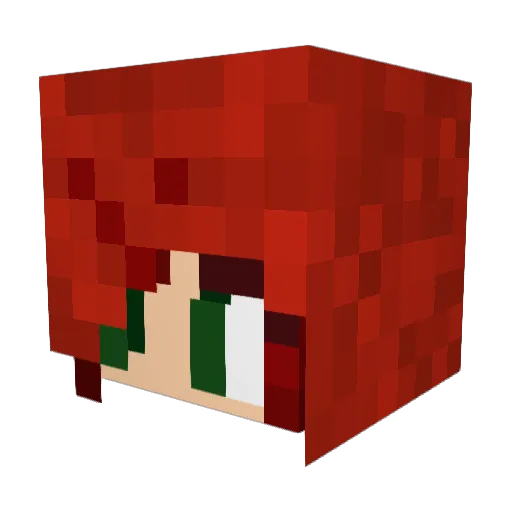 QueenElsa87 Minecraft avatar head, 3D render
