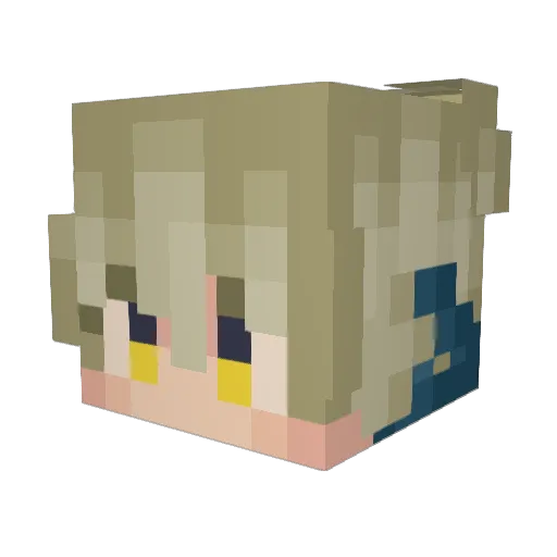 QueenEnigma Minecraft avatar head, 3D render