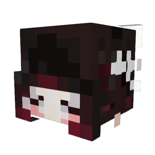 QueenFiera Minecraft avatar head, 3D render