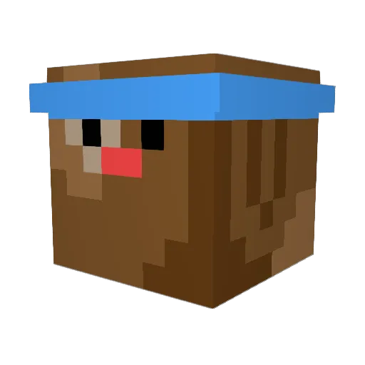 QueenHedwig9 Minecraft avatar head, 3D render