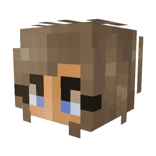 QueenIce2 Minecraft avatar head, 3D render