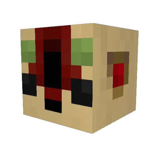QueenJa Minecraft avatar head, 3D render