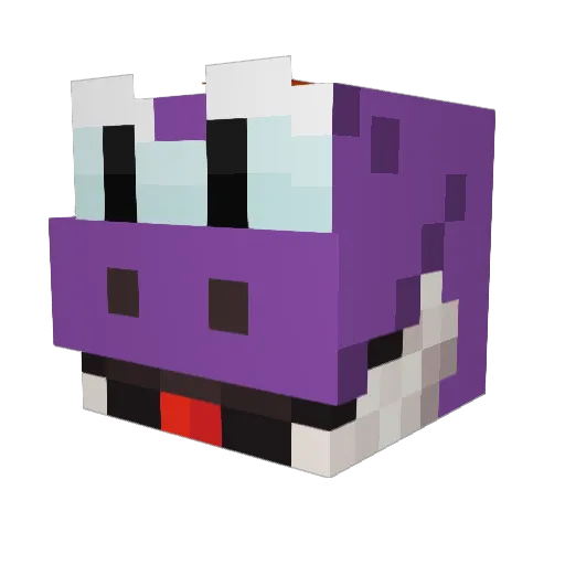 QueenJasmine_ Minecraft avatar head, 3D render