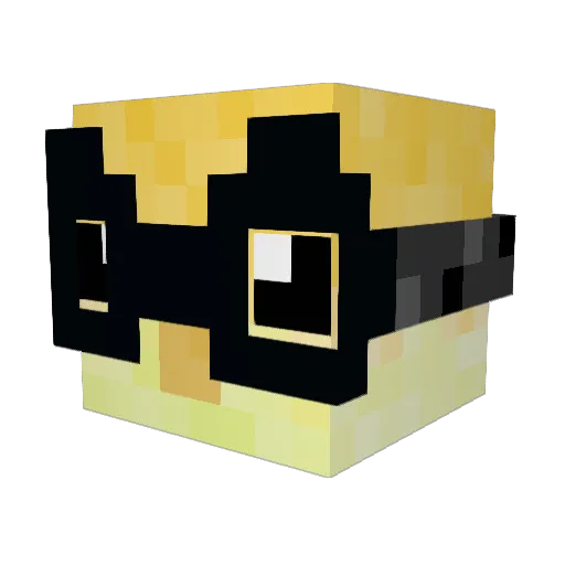 QueenKiki_ Minecraft avatar head, 3D render