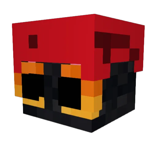 QueenKingBM Minecraft avatar head, 3D render