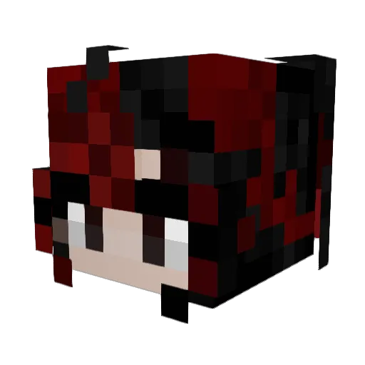 QueenKinga046 Minecraft avatar head, 3D render