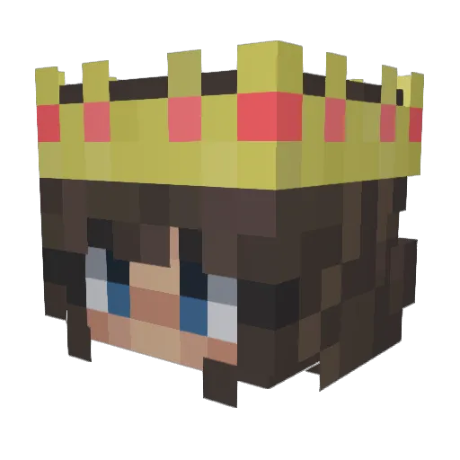 QueenLesbean1 Minecraft avatar head, 3D render