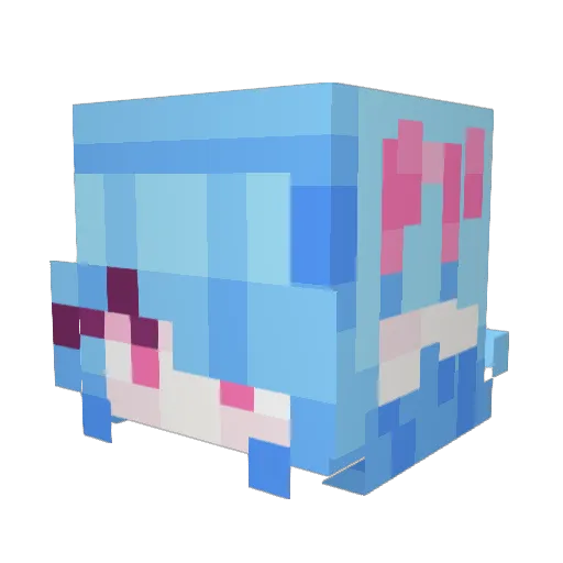 QueenLight2 Minecraft avatar head, 3D render