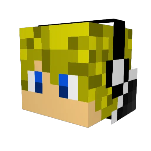 QueenMelodie399 Minecraft avatar head, 3D render