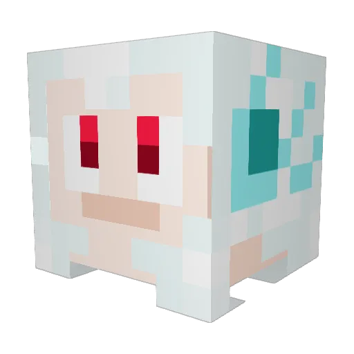 QueenNarNar Minecraft avatar head, 3D render