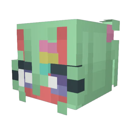 QueenNoelle Minecraft avatar head, 3D render
