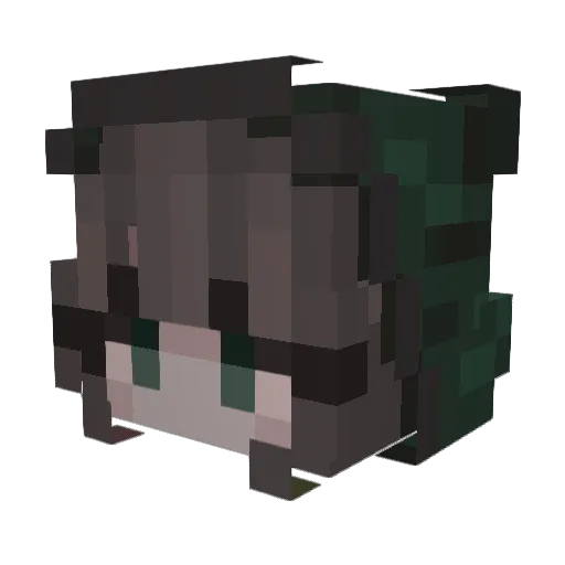 QueenOceqn Minecraft avatar head, 3D render