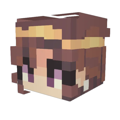 QueenOfKenya Minecraft avatar head, 3D render