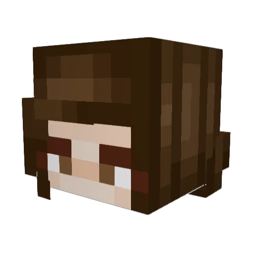 QueenPotato23041 Minecraft avatar head, 3D render