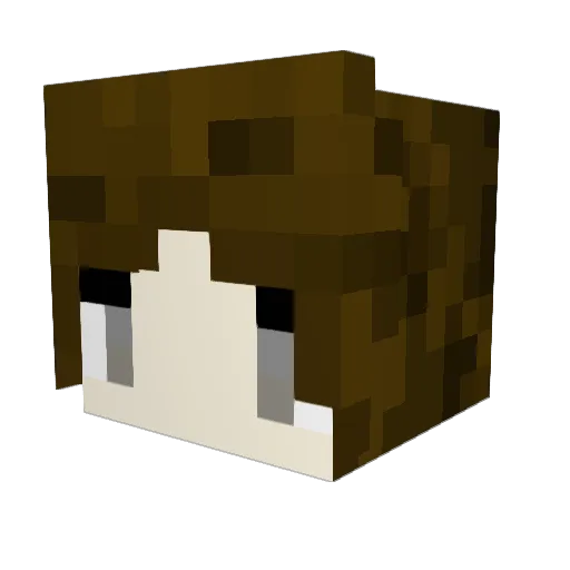 QueenPumpk1n Minecraft avatar head, 3D render