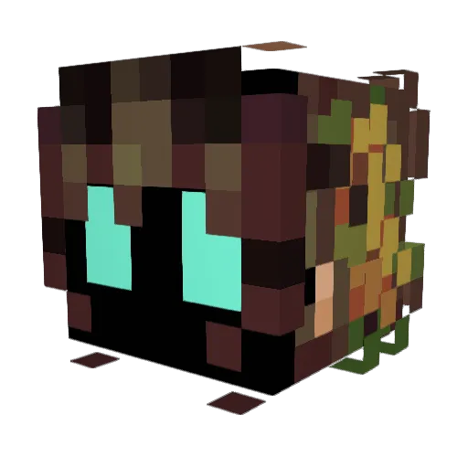 QueenRipleys Minecraft avatar head, 3D render