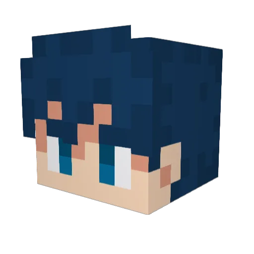 QueenRoseSukll Minecraft avatar head, 3D render