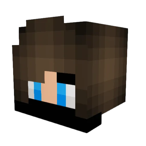 QueenSarcasm13 Minecraft avatar head, 3D render