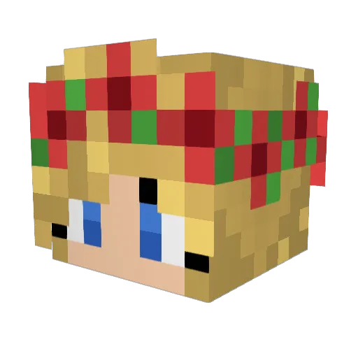 QueenSerenity17 Minecraft avatar head, 3D render