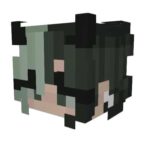 QueenSkyward Minecraft avatar head, 3D render