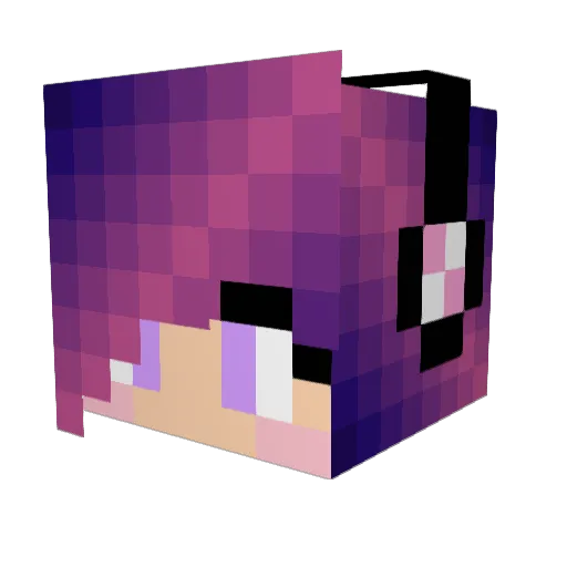 QueenSwifty Minecraft avatar head, 3D render
