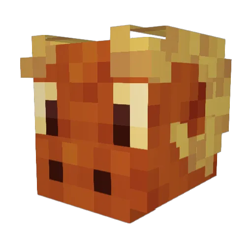 Minecraft-Avatar von QueenTaterTots: Kopf als 3D-Render