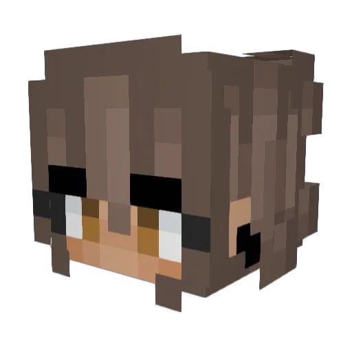 QueenTogepi Minecraft avatar head, 3D render