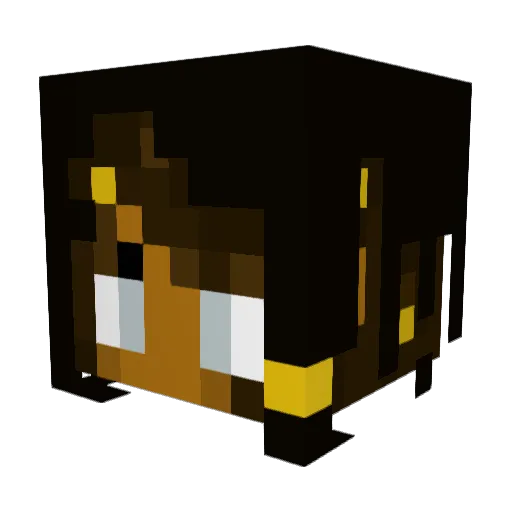 QueenWolfy12 Minecraft avatar head, 3D render