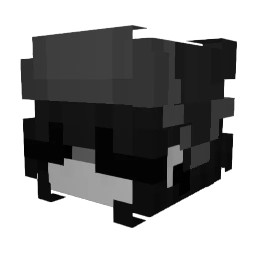 QueenWormy Minecraft avatar head, 3D render