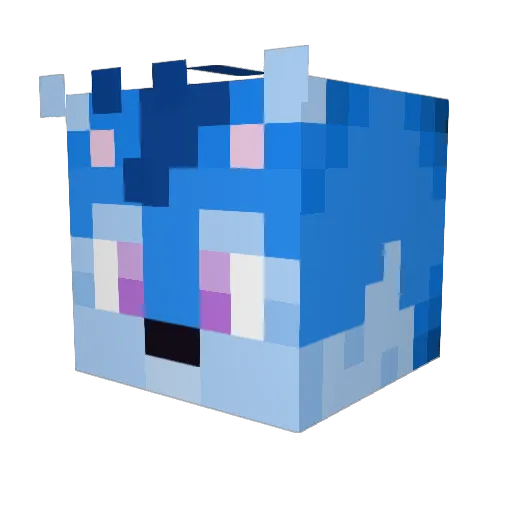 Queen_Aeris Minecraft avatar head, 3D render